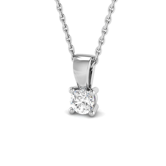 Solitaire Diamond Ring 0.2ct – PDR0020 – 18k White Gold
