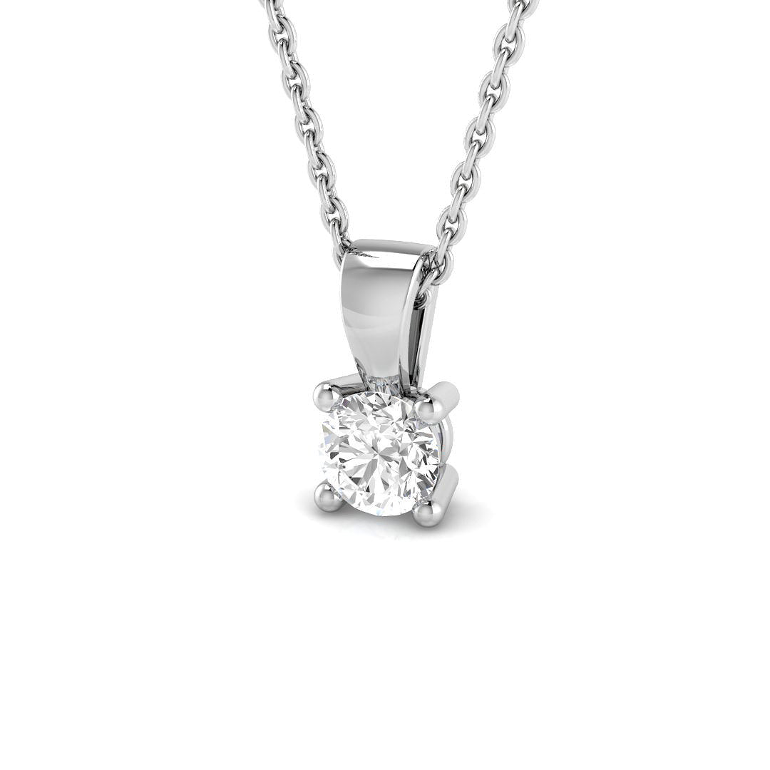 Solitaire Diamond Ring 0.26ct – SP4993A-4.0MM – 18k White Gold