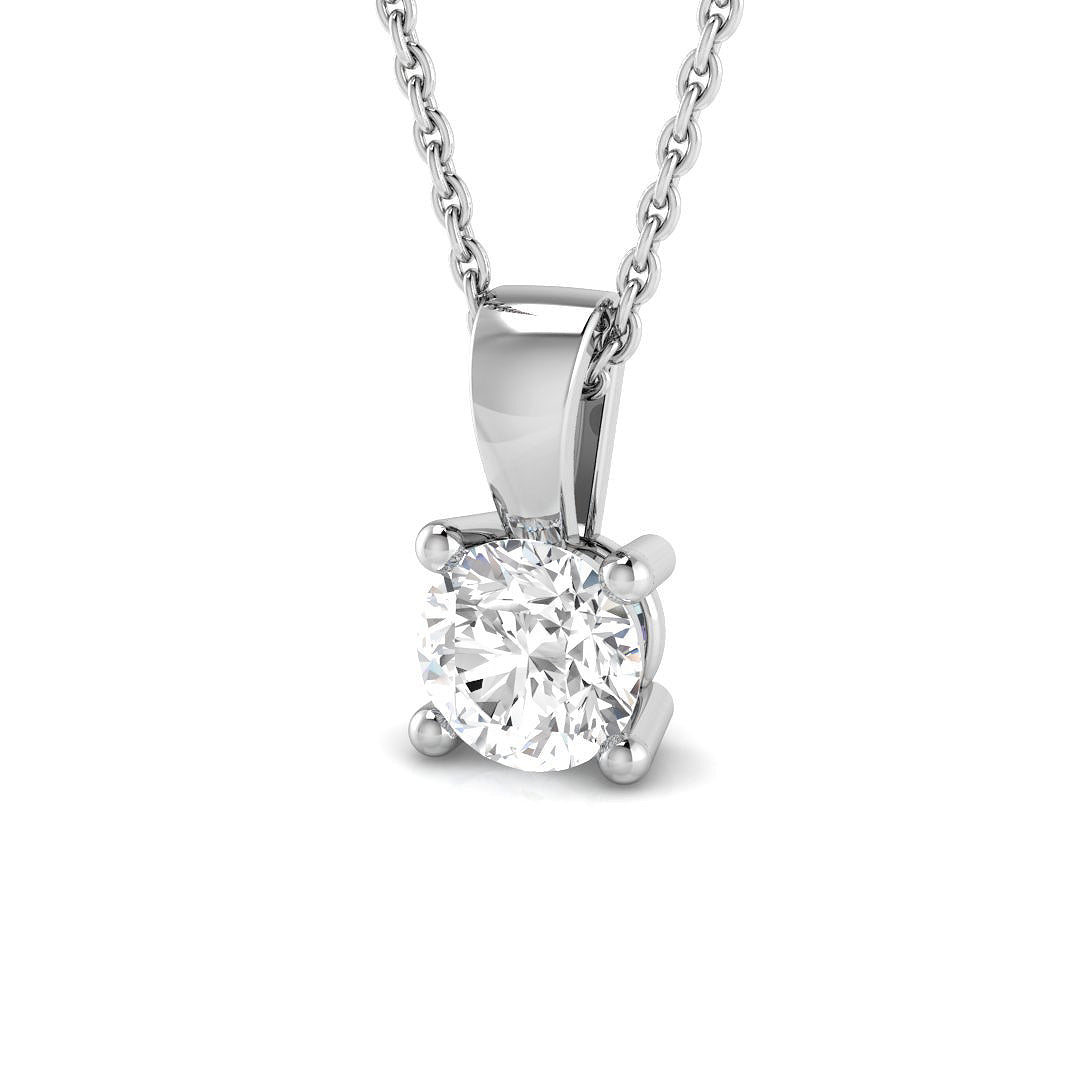 Solitaire Diamond Ring 0.6ct – PDR0060 – 18k White Gold