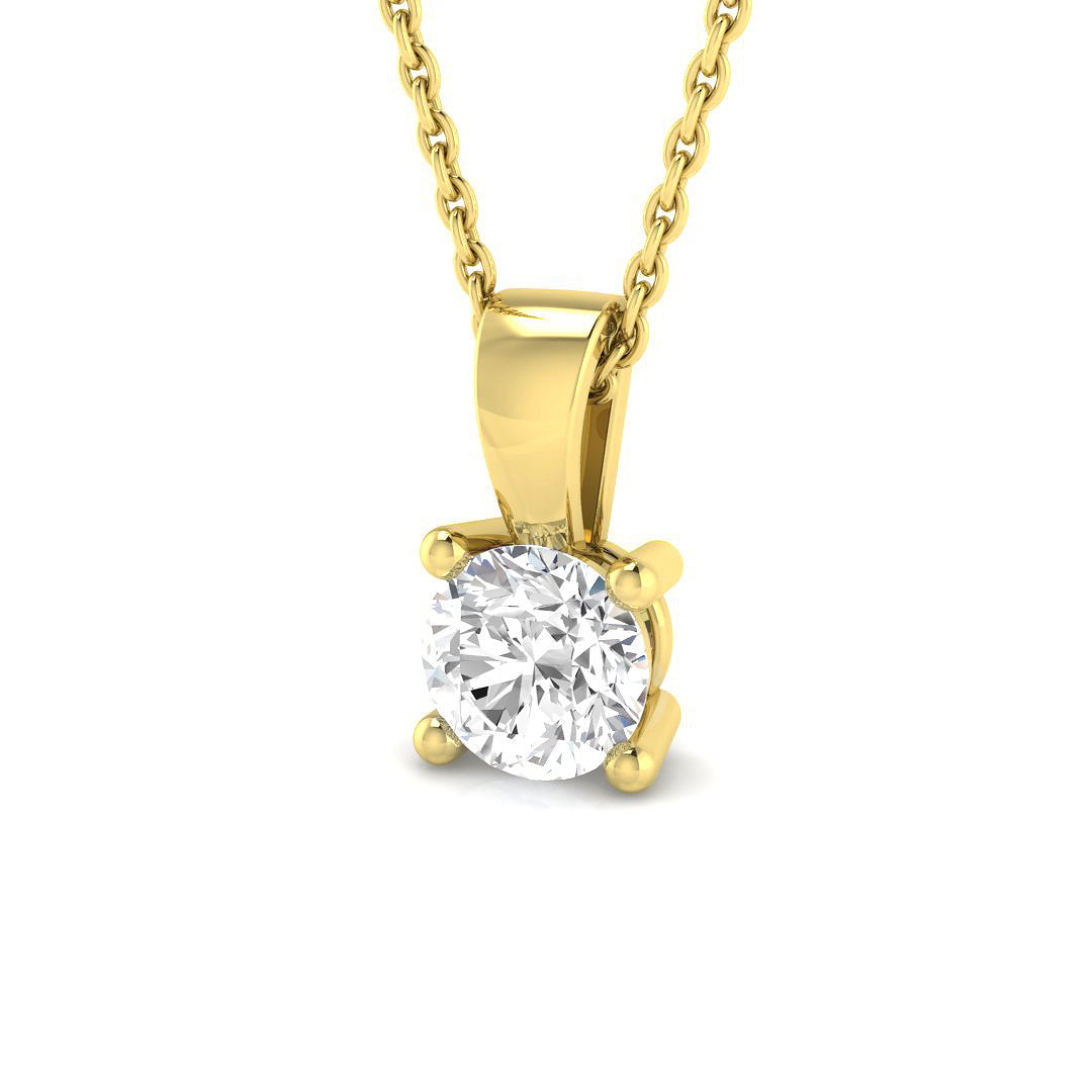 Solitaire Diamond Ring 0.75ct – PDR0075 – 18k Yellow Gold
