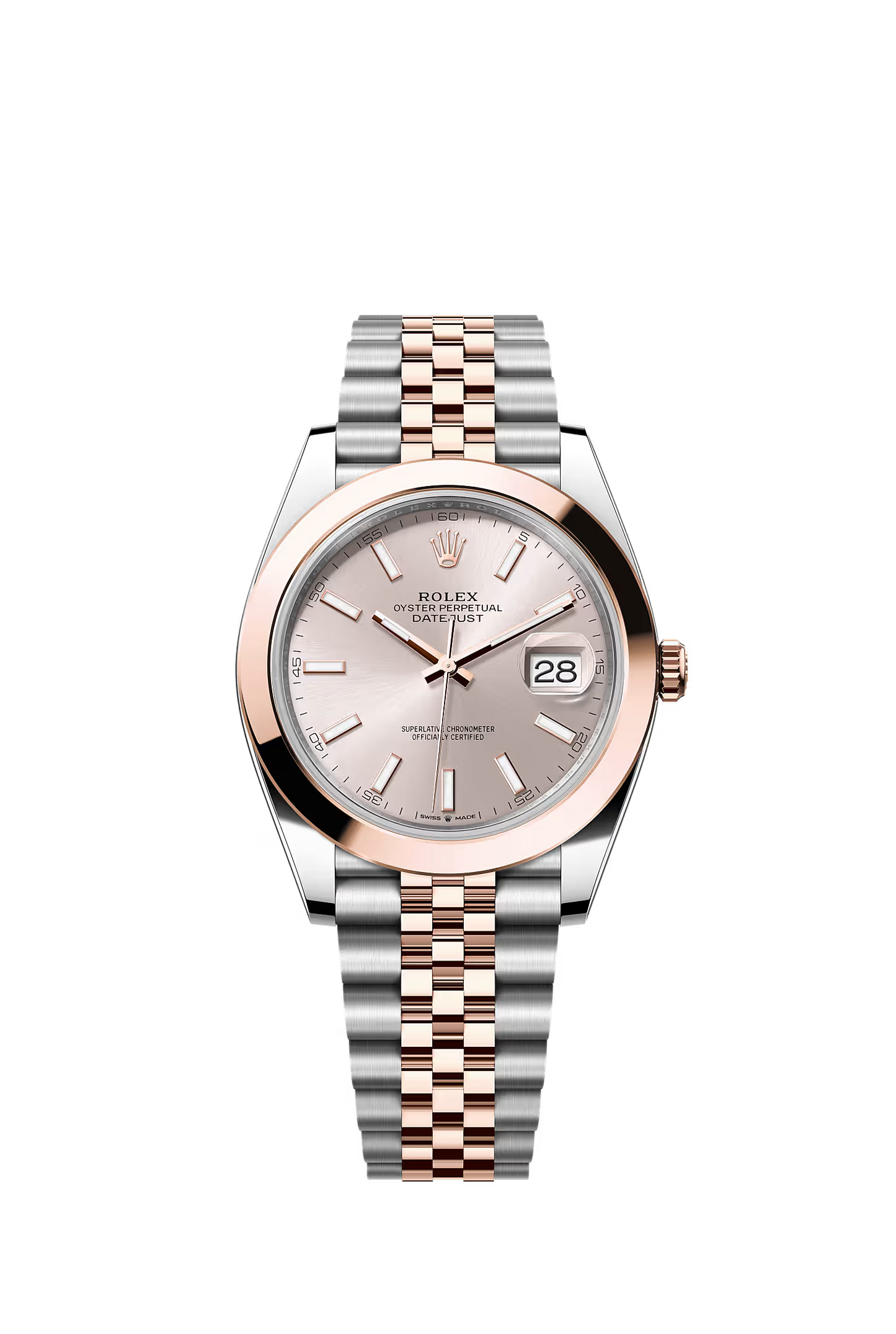 Rolex Datejust 41 126301 — Sundust Dial, Smooth Bezel, Jubilee