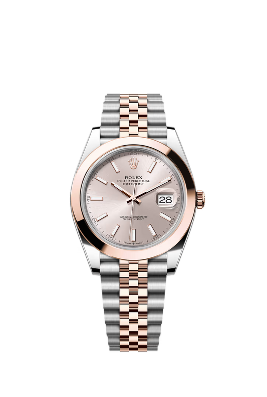 Rolex Datejust 41 126301 — Sundust Dial, Smooth Bezel, Jubilee