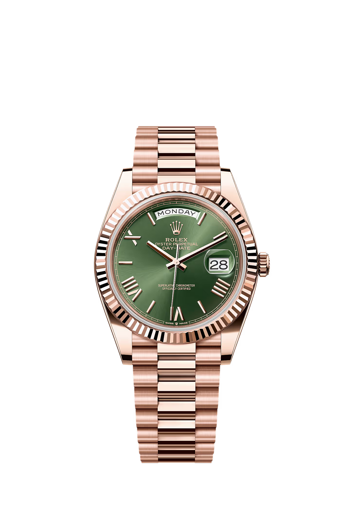 Rolex Day-Date 40 228235 — Olive Green Roman Numeral Dial