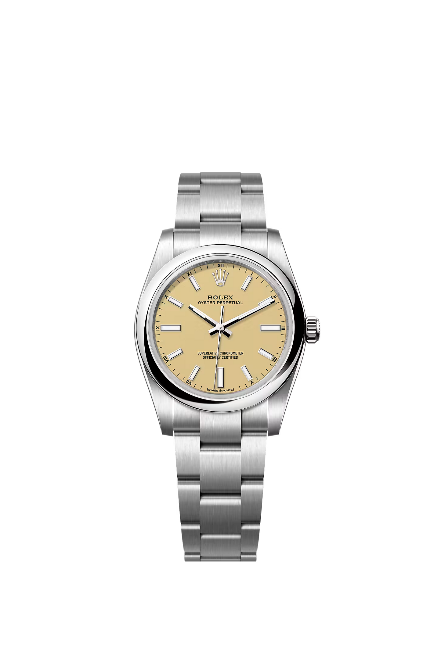 Rolex Oyster Perpetual 34 124200 — Beige Dial