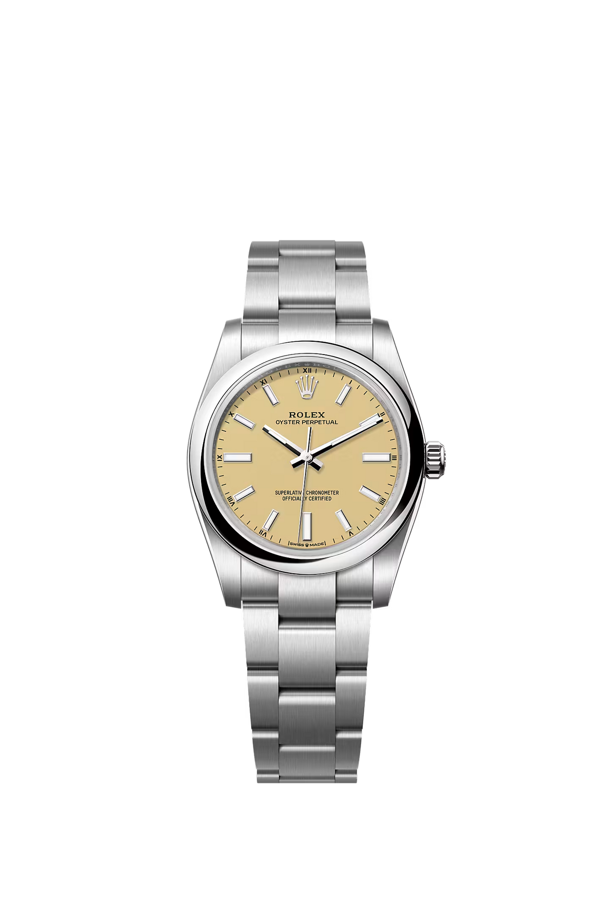 Rolex Oyster Perpetual 34 124200 — Beige Dial watch by Noir Flare