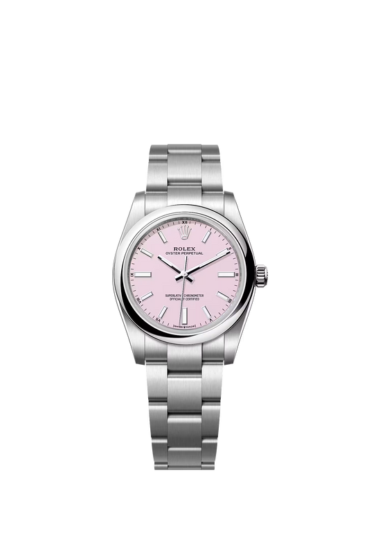 Rolex Oyster Perpetual 34 124200 — Candy Pink Dial