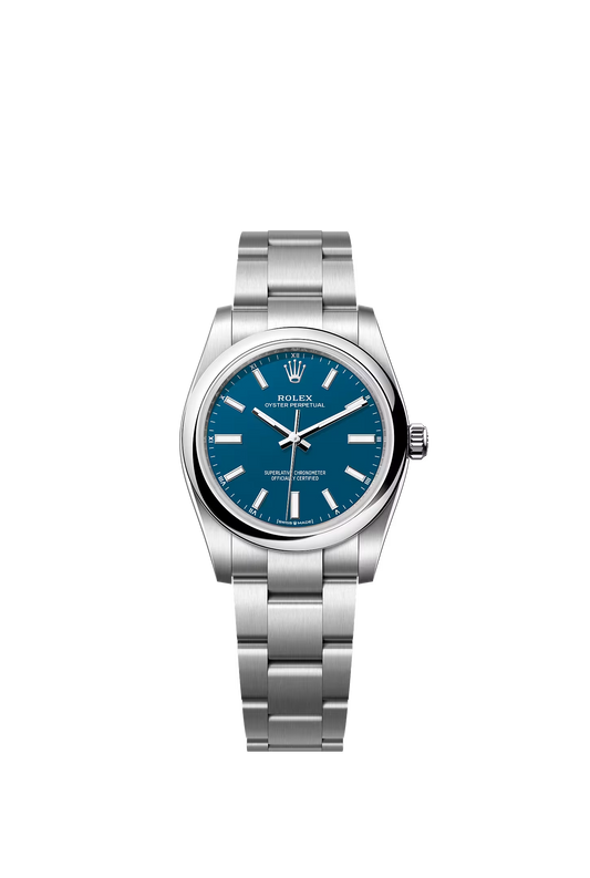 Rolex Oyster Perpetual 34 124200 — Med Blue Dial