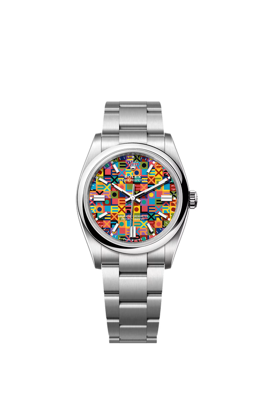 Rolex Oyster Perpetual 36 126000 — Multicoloured Jubilee Motif Dial