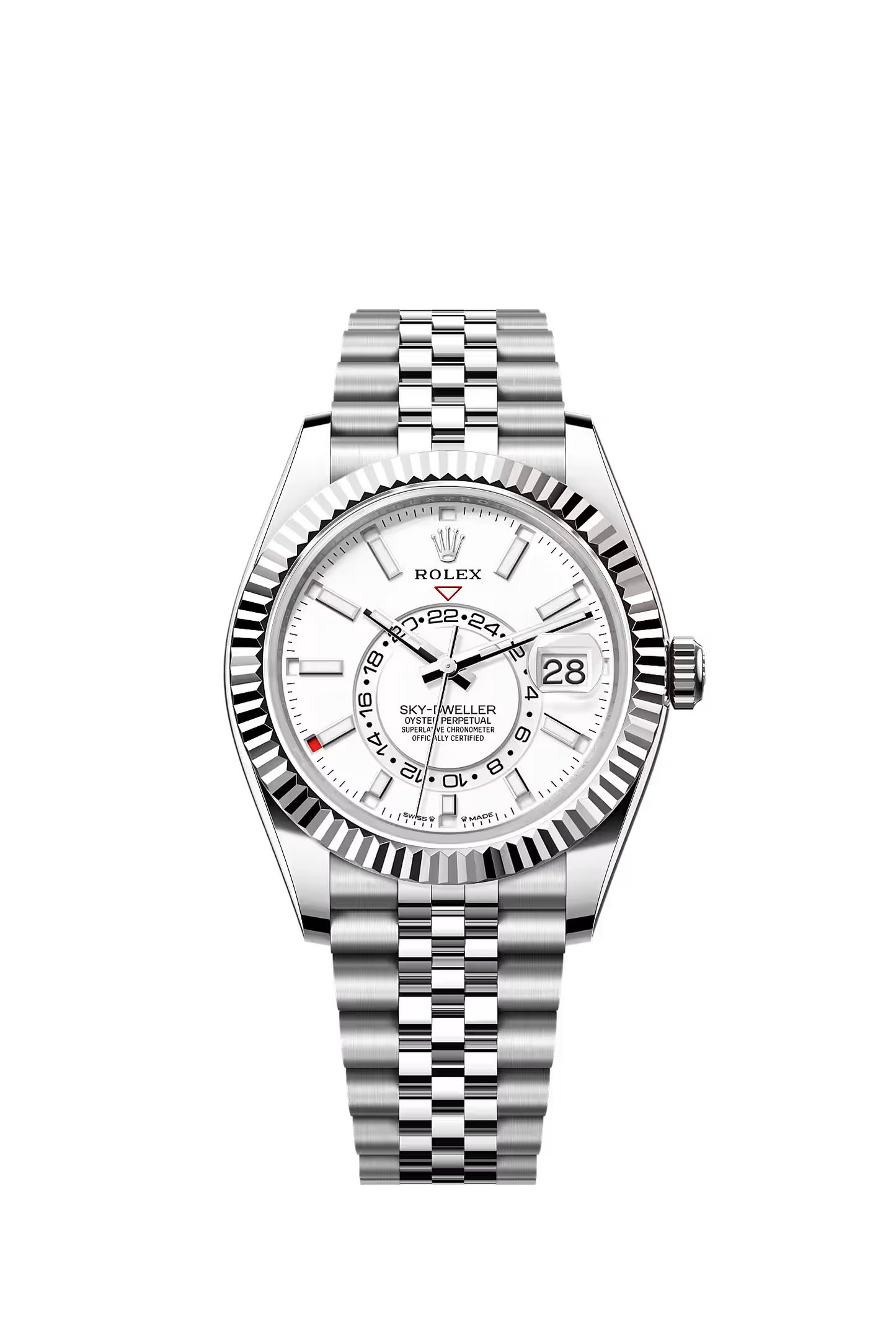 Rolex Sky-Dweller 336934 — White Dial, Jubilee