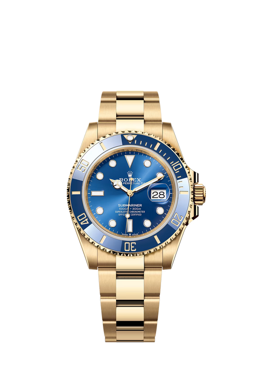 Rolex Submariner Date 126618LB — Full Yellow Gold, Blue Dial