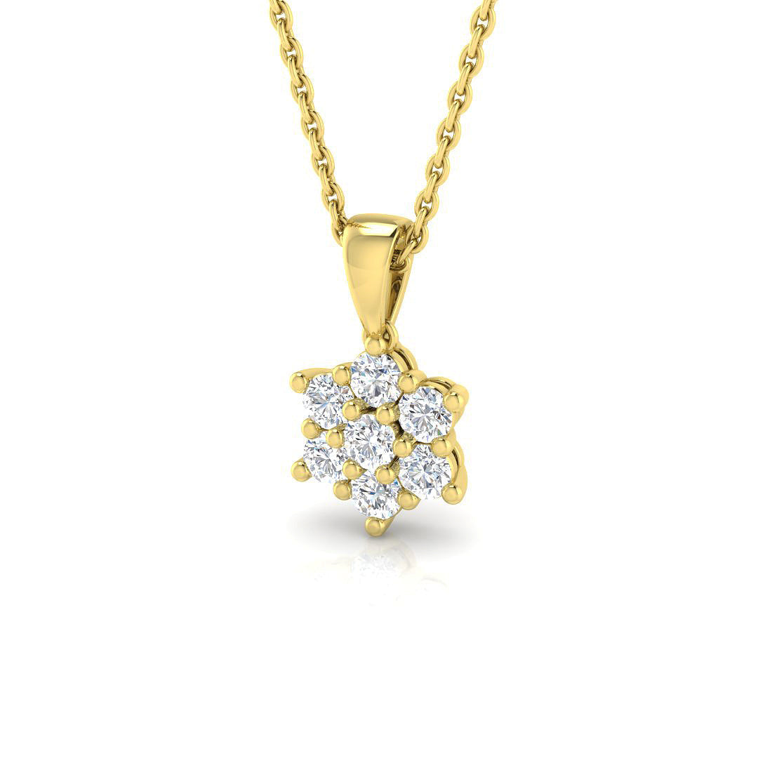Cluster Diamond Ring 0.29ct–4.7ct – SP4427 – 18k Yellow Gold