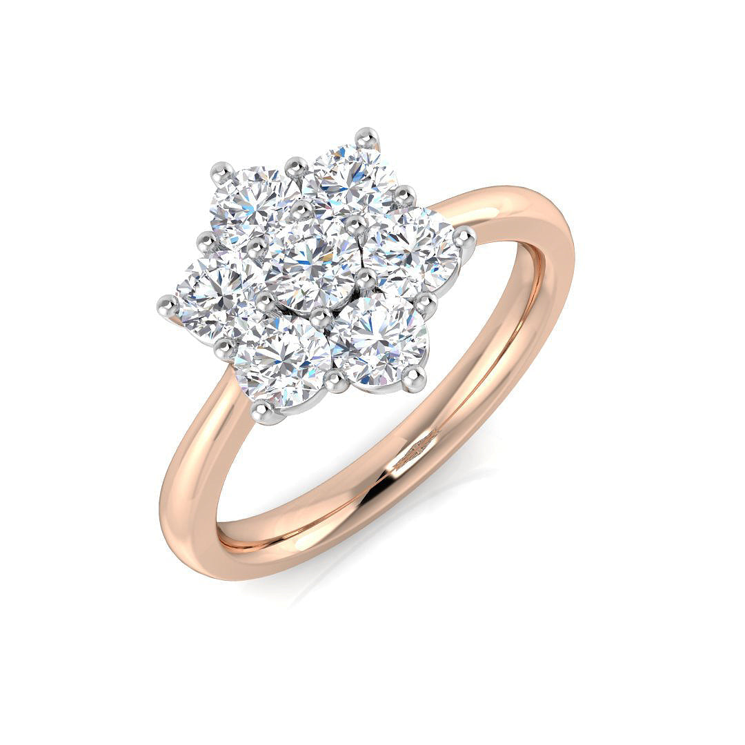 Multi Stone Diamond Ring 0.22ct–4.79ct – SL8523 – 18k Rose Gold
