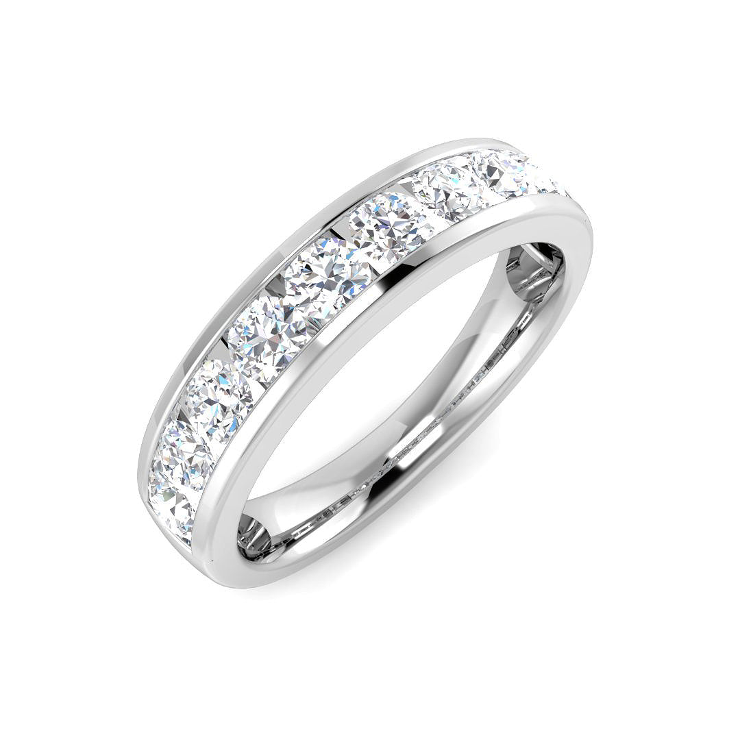 Half Eternity Diamond Ring 0.14ct–1.53ct – SR2193 – 18k White Gold