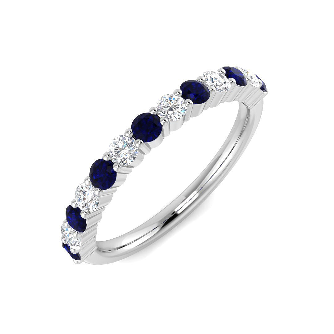 Half Eternity Diamond Ring 0.71ct–2.15ct – BJR0448~BS – 18k White Gold