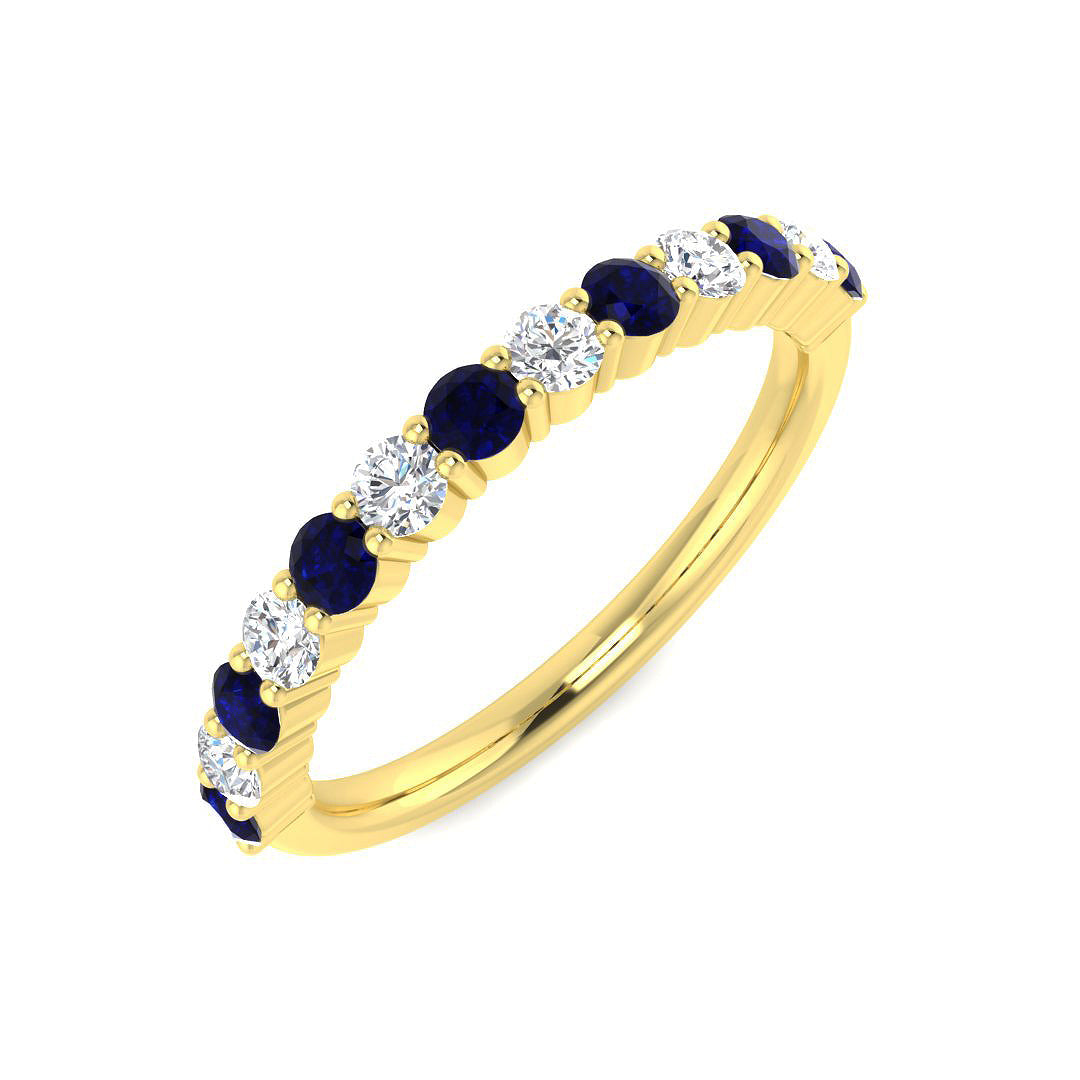 Half Eternity Diamond Ring 0.71ct–2.15ct – BJR0448~BS – 18k Yellow Gold