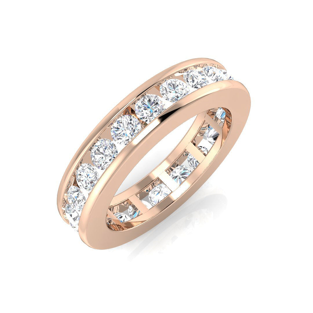 Full Eternity Diamond Ring 0.5ct–3.3ct – SL4304 – 18k Rose Gold