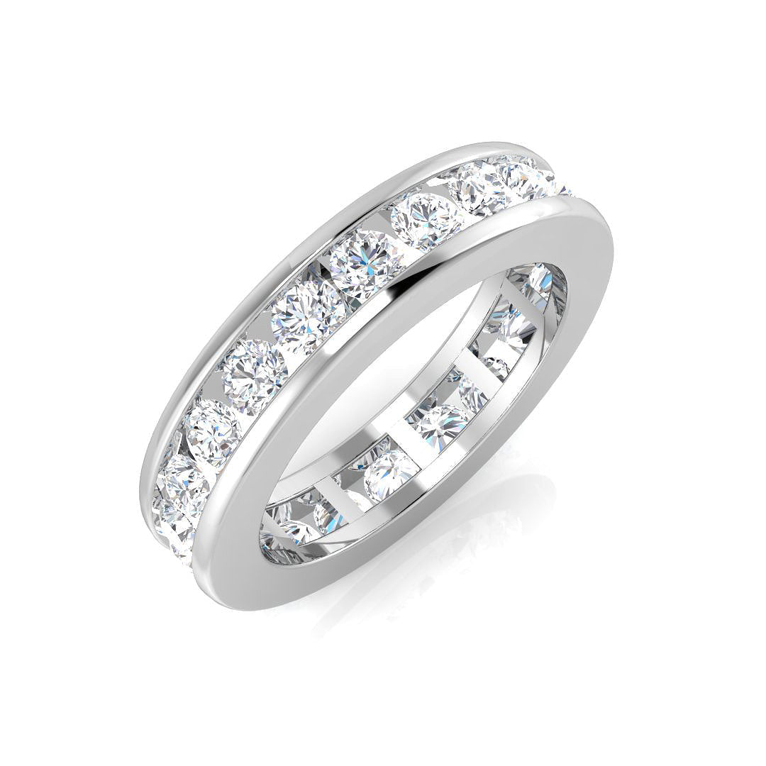 Full Eternity Diamond Ring 0.5ct–3.3ct – SL4304 – 18k White Gold