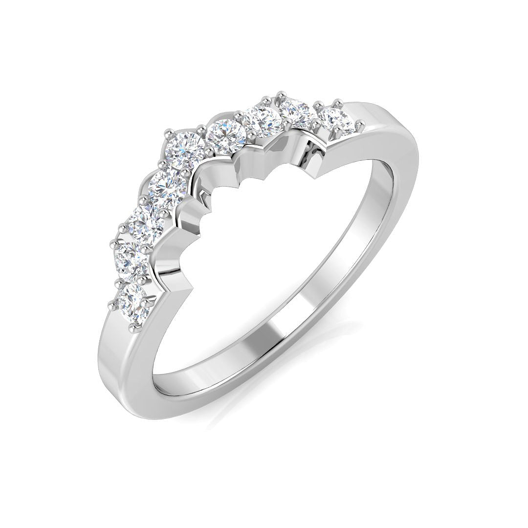 Wishbone Diamond Ring 0.25ct – SL5111 – 18k White Gold