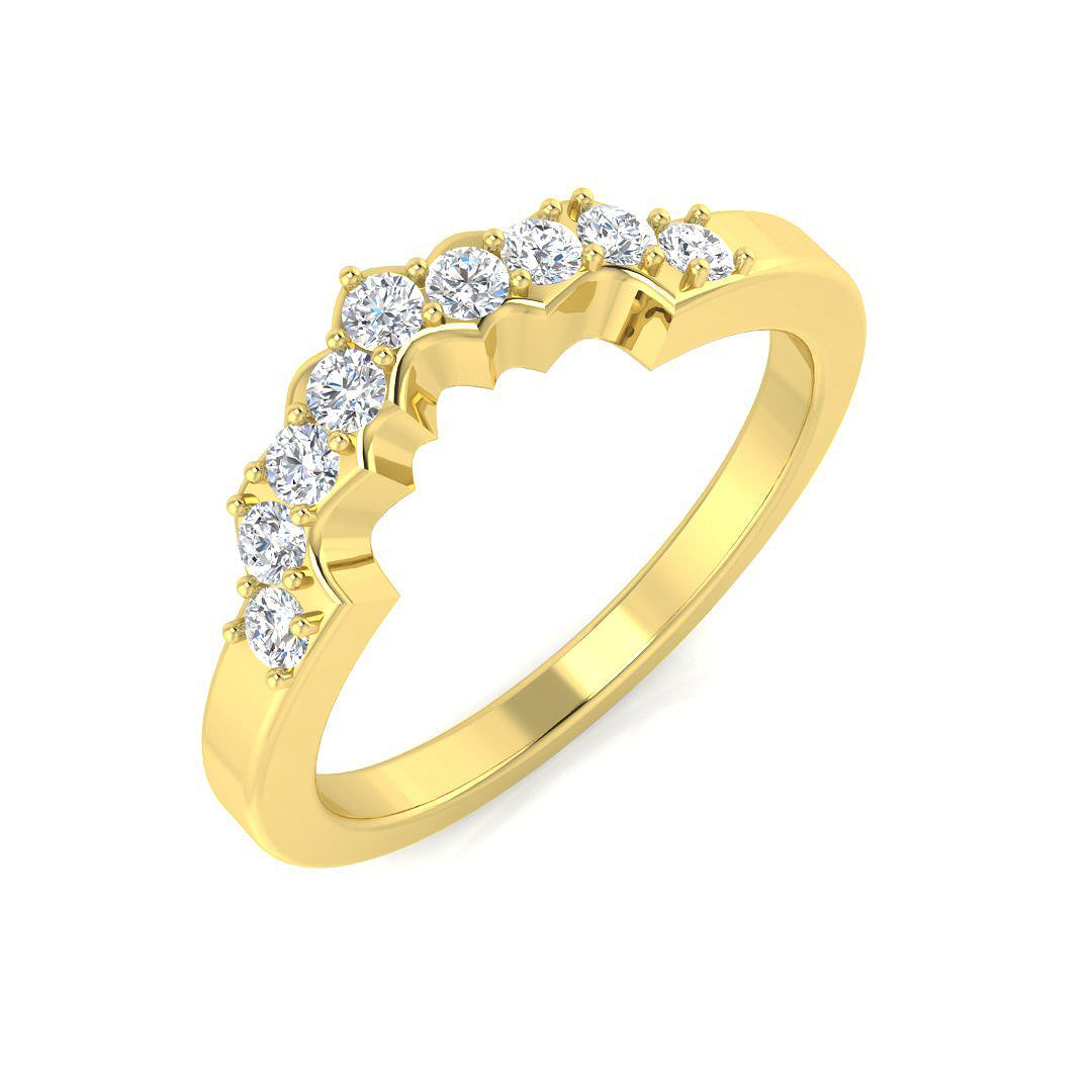 Wishbone Diamond Ring 0.25ct – SL5111 – 18k Yellow Gold