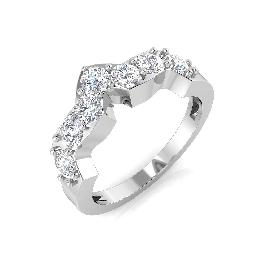 Wishbone Diamond Ring 1.0ct – SL6009 – 18k White Gold
