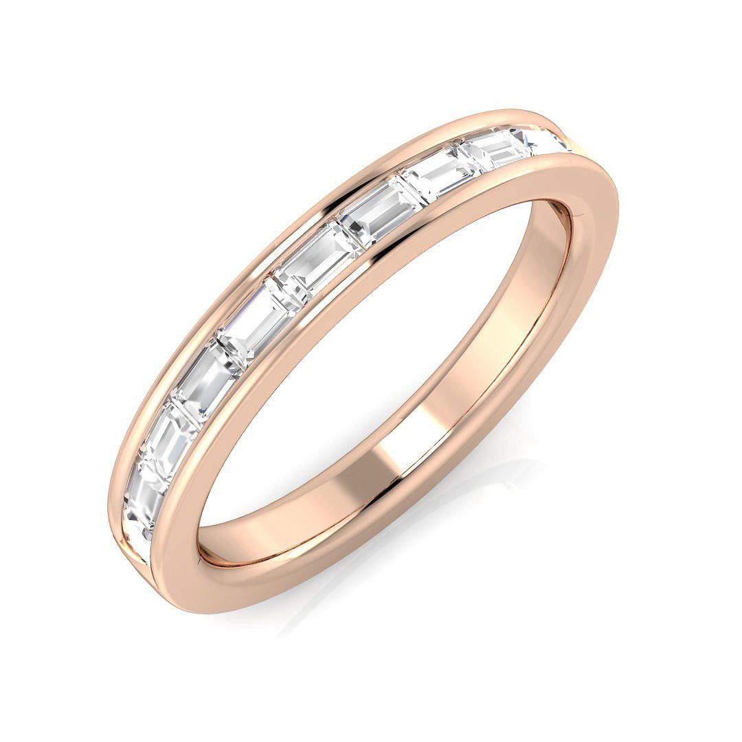 Half Eternity Diamond Ring 0.31ct–0.79ct – SL7325 – 18k Rose Gold