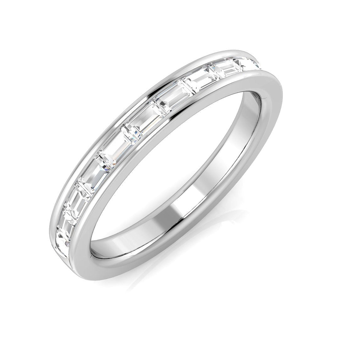 Half Eternity Diamond Ring 0.31ct–0.79ct – SL7325 – 18k White Gold