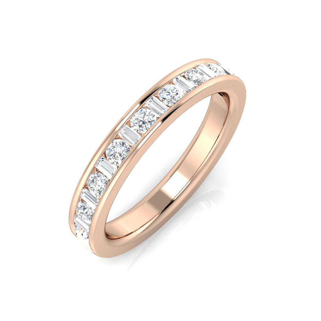 Half Eternity Diamond Ring 0.47ct – SL7326 – 18k Rose Gold