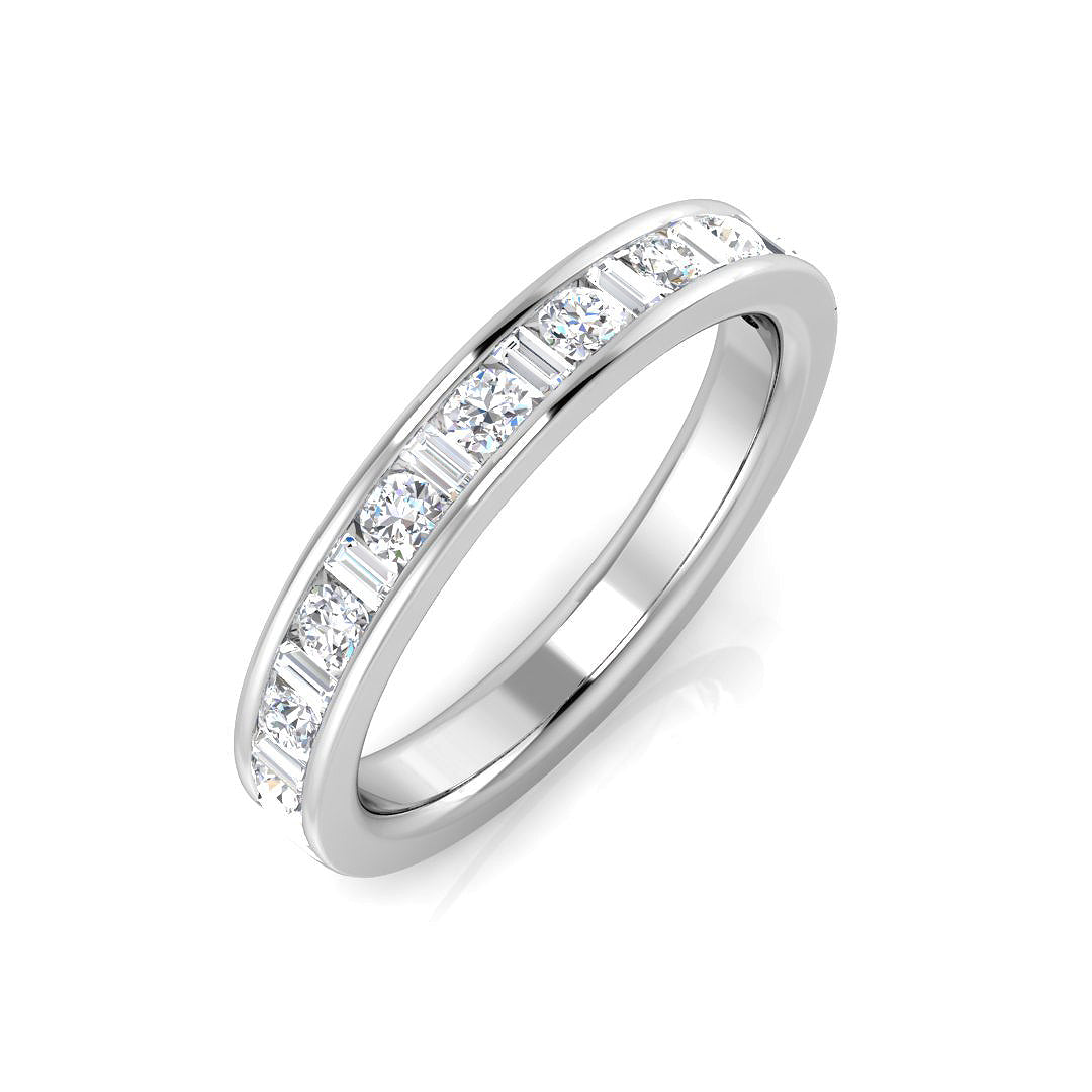 Half Eternity Diamond Ring 0.47ct – SL7326 – 18k White Gold