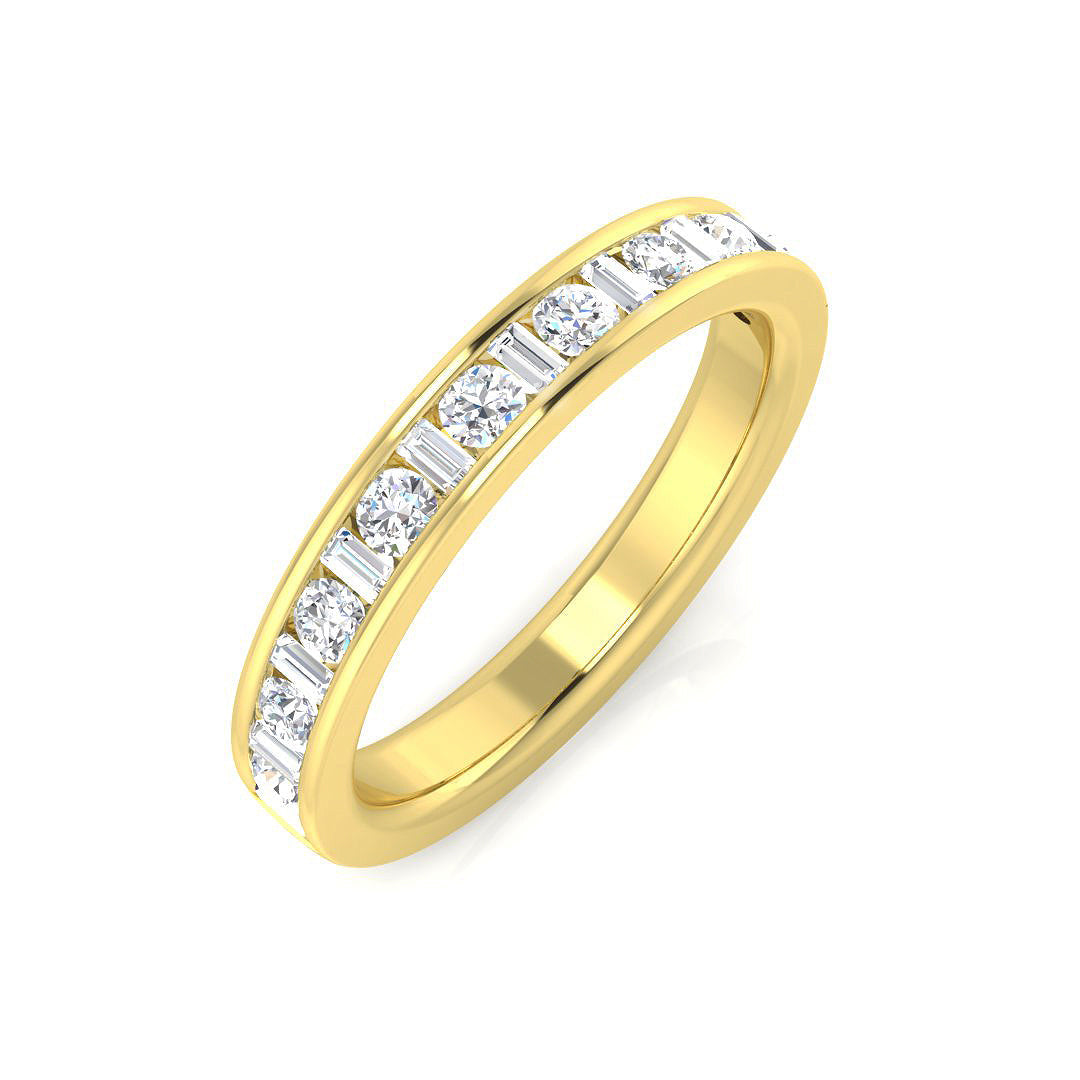 Half Eternity Diamond Ring 0.47ct – SL7326 – 18k Yellow Gold