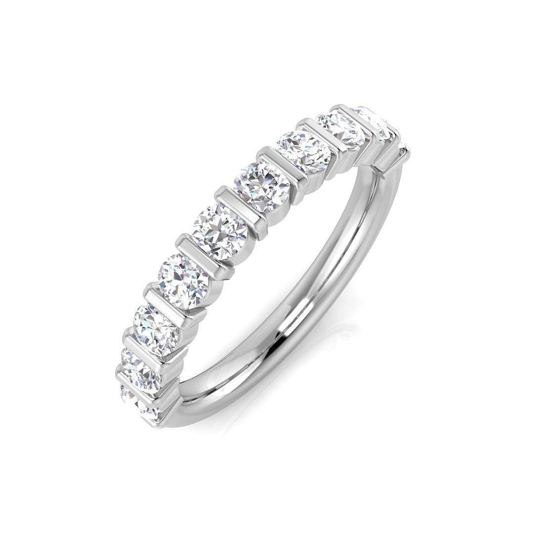 Half Eternity Diamond Ring 0.48ct–1.35ct – SL7330 – 18k White Gold
