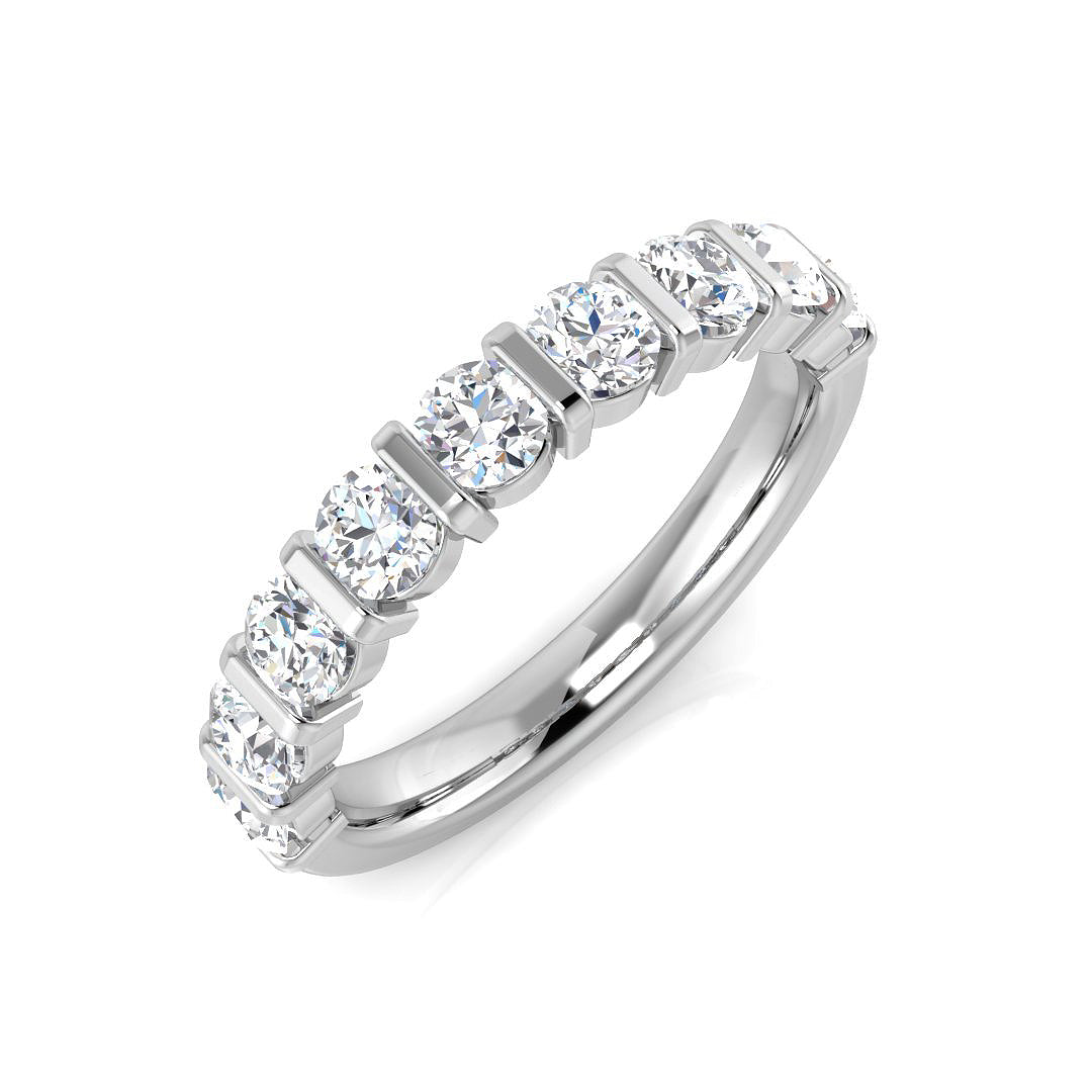 Half Eternity Diamond Ring 0.48ct–1.35ct – SL7330 – 18k White Gold