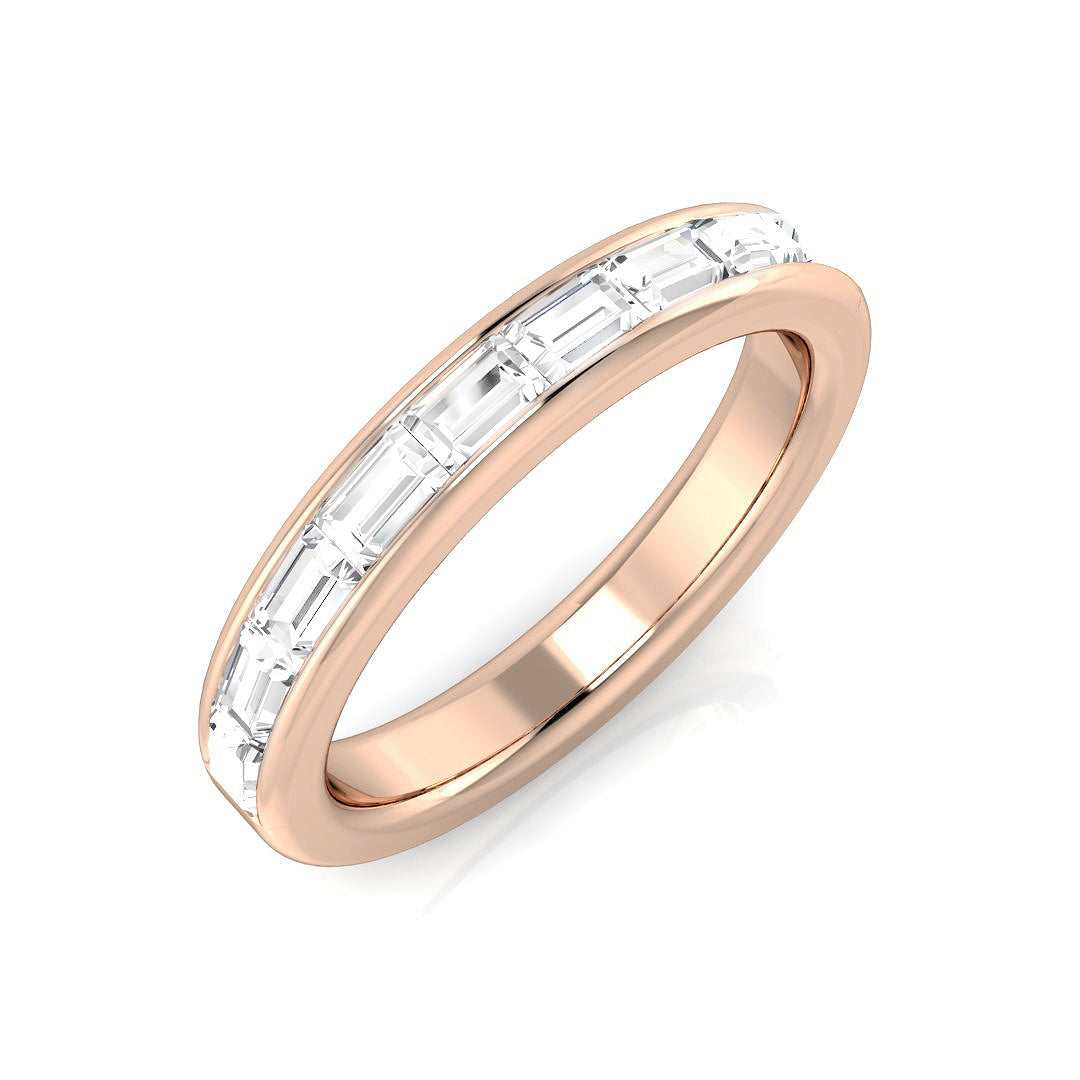 Half Eternity Diamond Ring 0.31ct–0.79ct – SL7325 – 18k Rose Gold