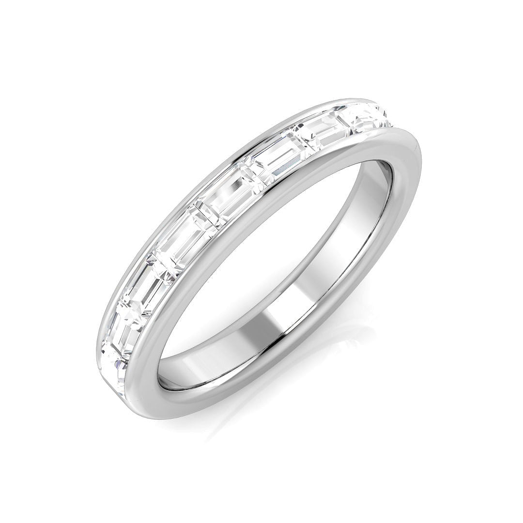 Half Eternity Diamond Ring 0.31ct–0.79ct – SL7325 – 18k White Gold