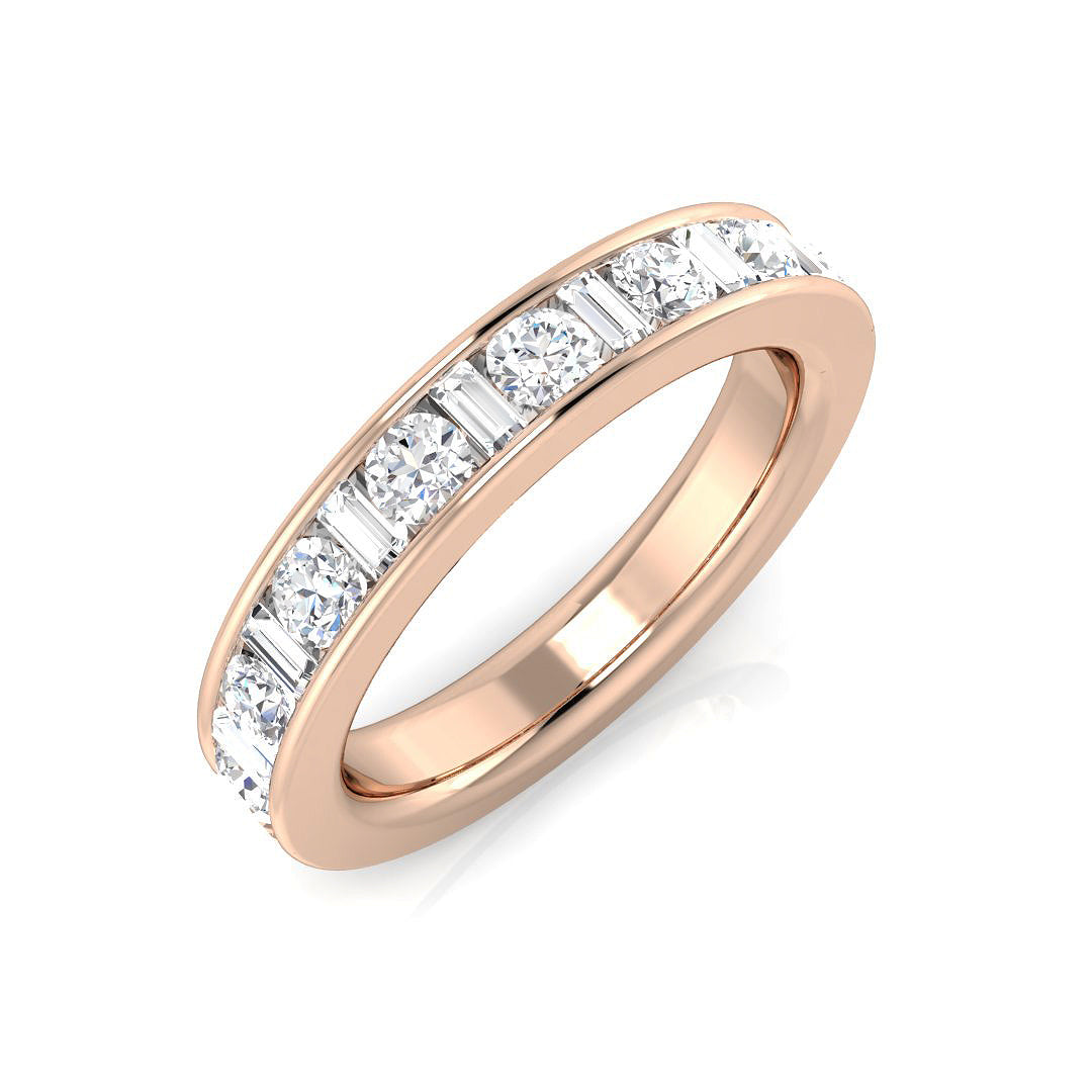 Half Eternity Diamond Ring 0.91ct – SL7384 – 18k Rose Gold