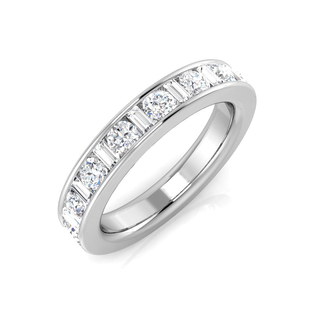 Half Eternity Diamond Ring 0.91ct – SL7384 – 18k White Gold