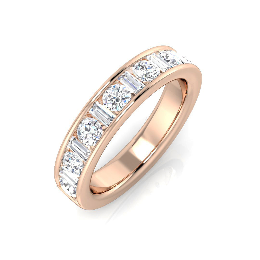 Half Eternity Diamond Ring 1.06ct – SL7385 – 18k Rose Gold