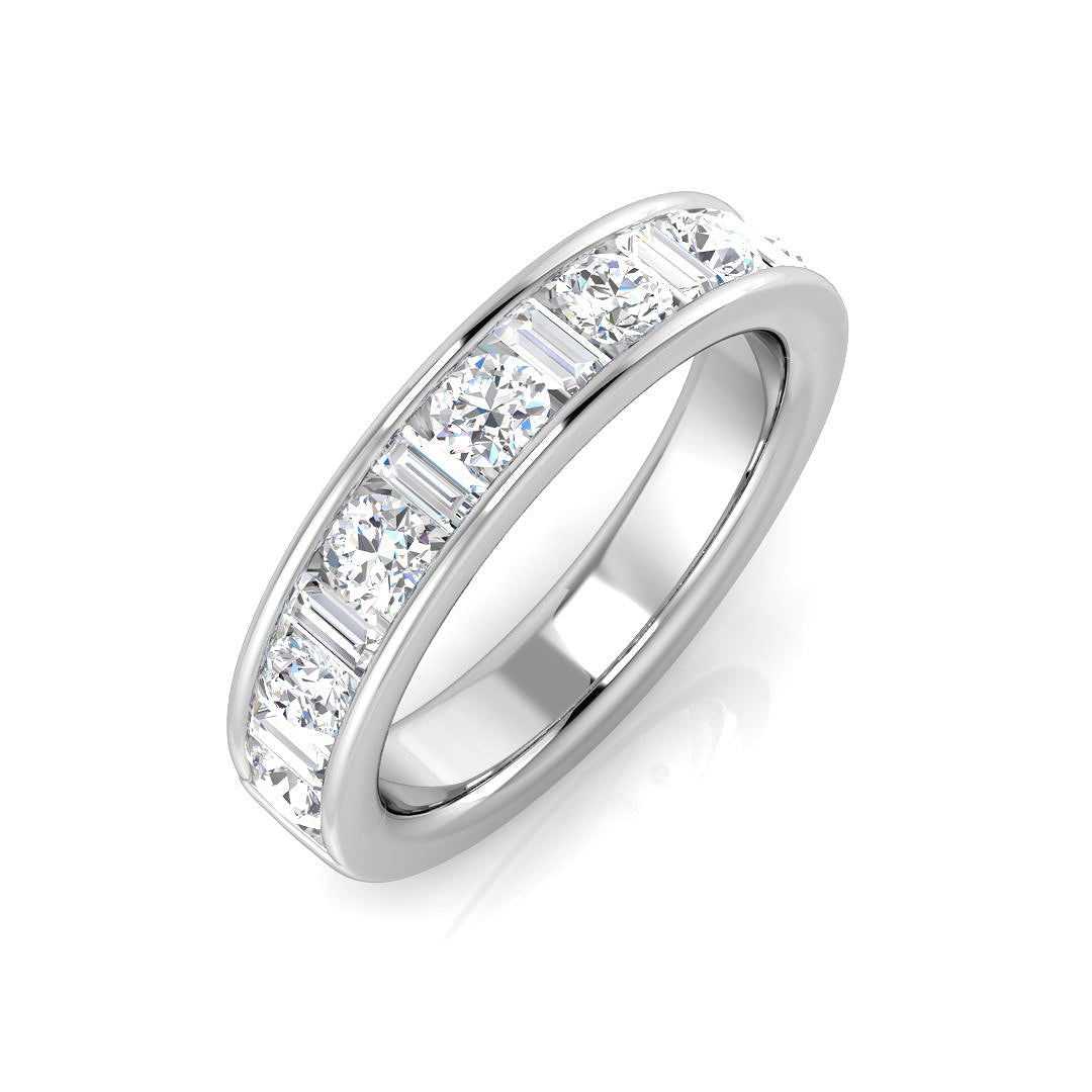 Half Eternity Diamond Ring 1.06ct – SL7385 – 18k White Gold