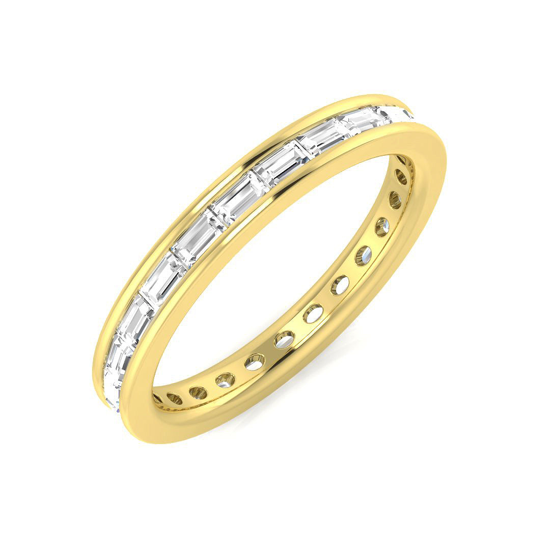 Full Eternity Diamond Ring 1.0ct–1.3ct – SL7392 – 18k Yellow Gold