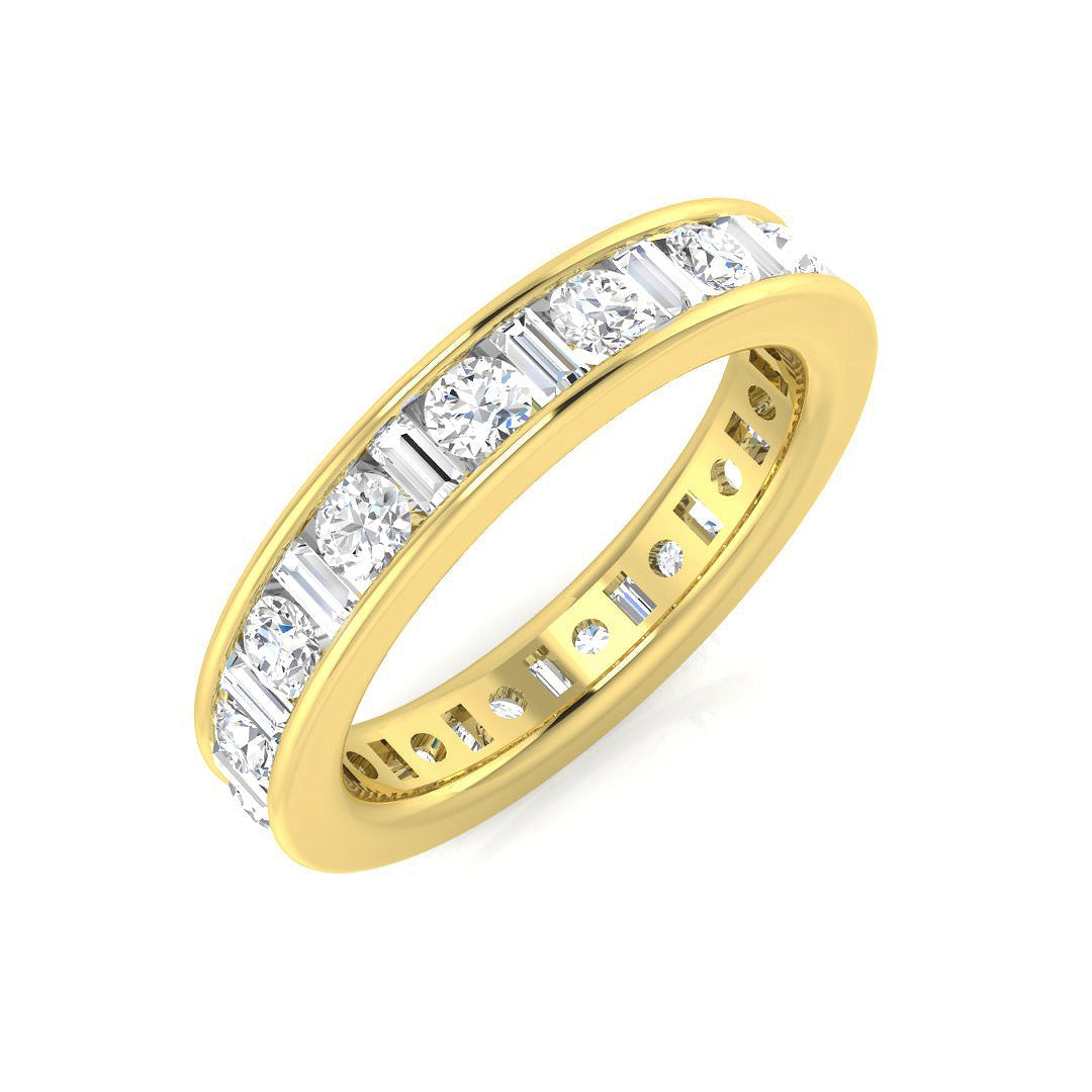 Full Eternity Diamond Ring 0.46ct–2.0ct – SL7395 – 18k Yellow Gold