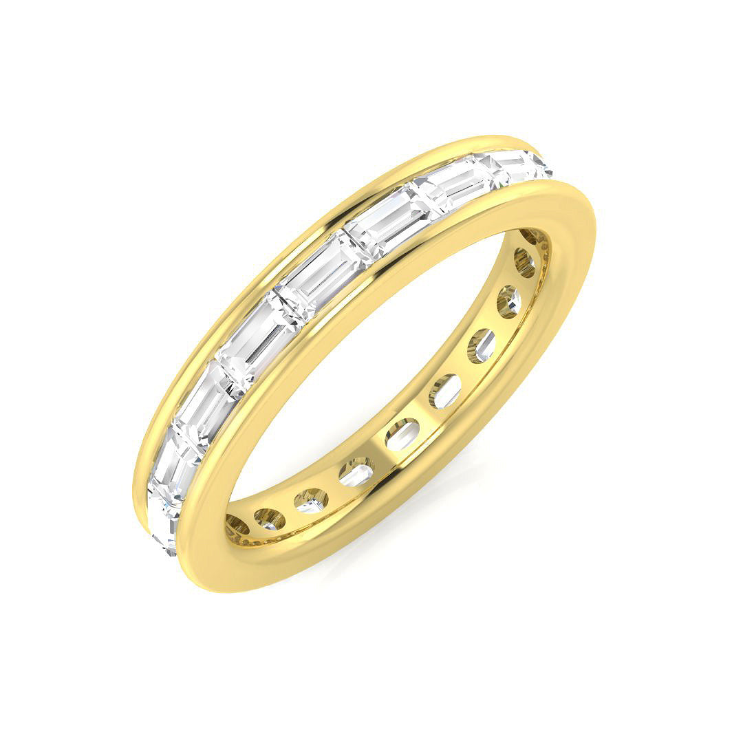 Full Eternity Diamond Ring 1.0ct–1.3ct – SL7392 – 18k Yellow Gold