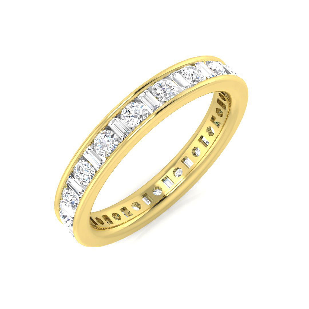 Full Eternity Diamond Ring 0.46ct–2.0ct – SL7395 – 18k Yellow Gold