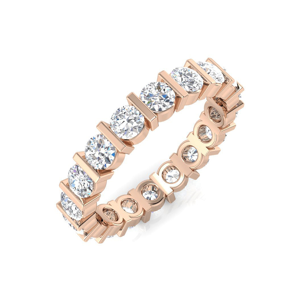 Full Eternity Diamond Ring 1.02ct–2.05ct – SL7402 – 18k Rose Gold