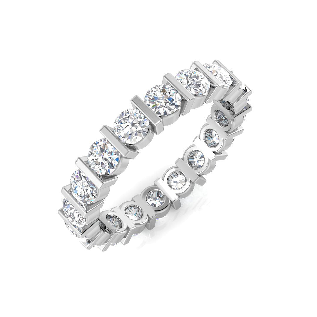 Full Eternity Diamond Ring 1.02ct–2.05ct – SL7402 – 18k White Gold