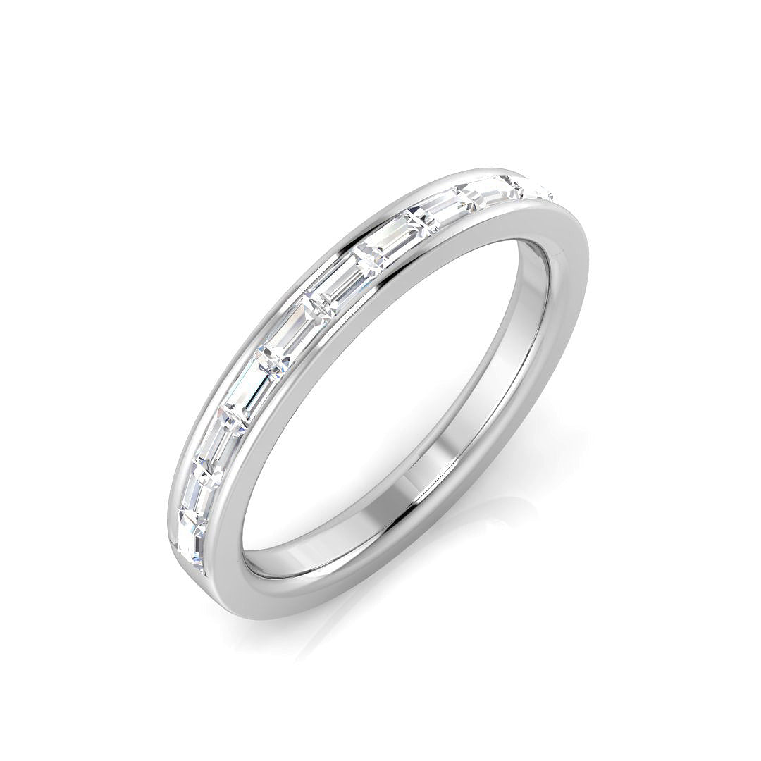 Half Eternity Diamond Ring 0.31ct–0.79ct – SL7325 – 18k White Gold