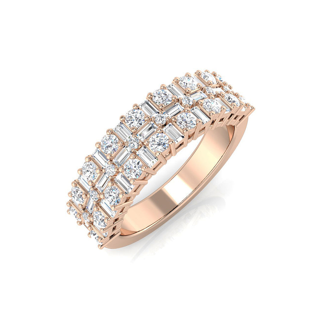 Half Eternity Diamond Ring 1.11ct – SL7997 – 18k Rose Gold
