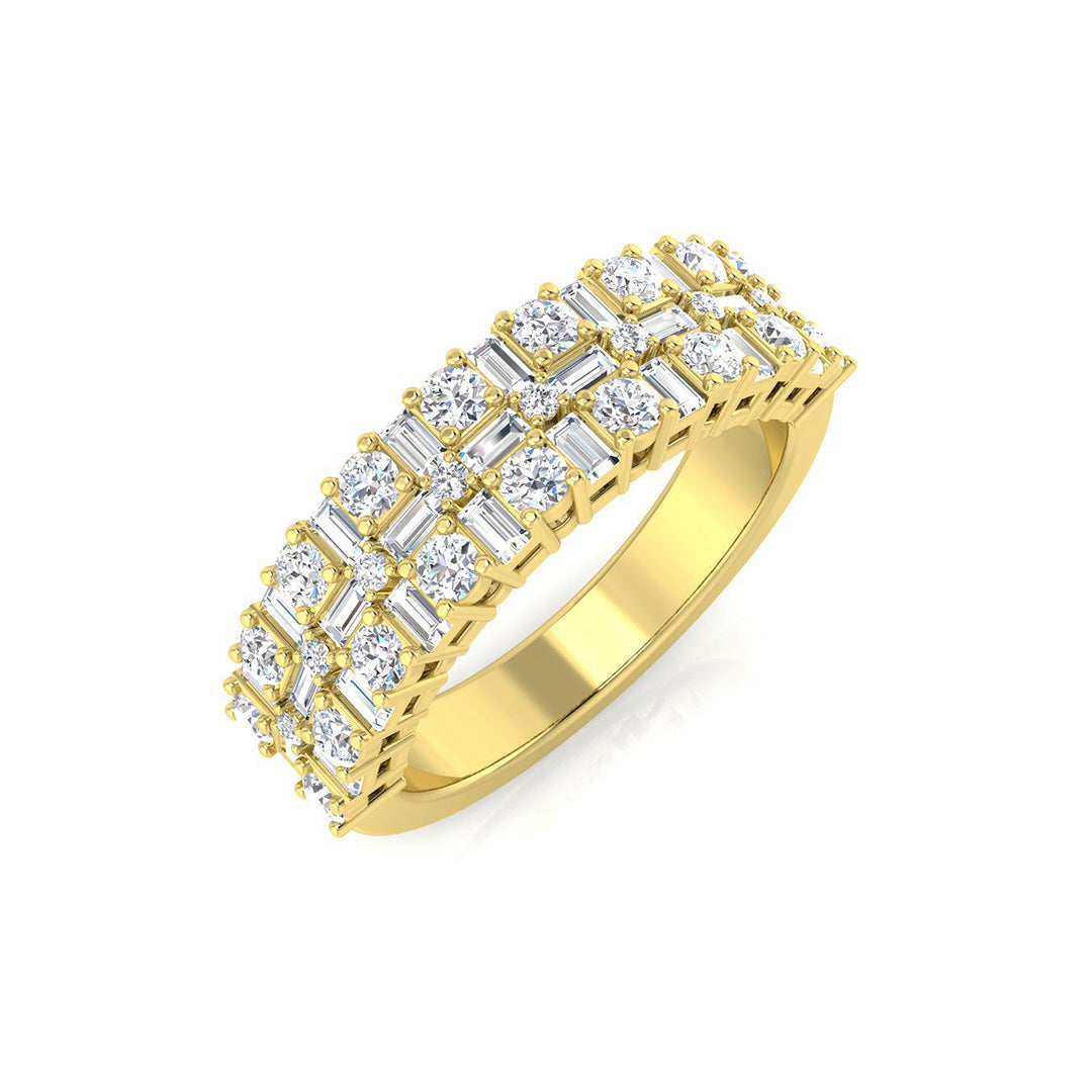 Half Eternity Diamond Ring 1.11ct – SL7997 – 18k Yellow Gold