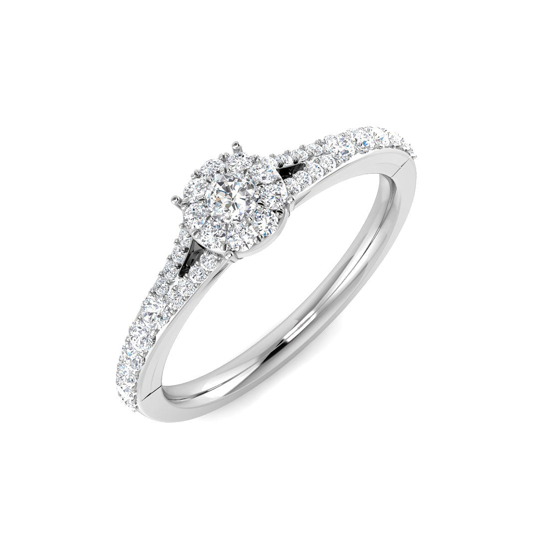 Cluster Diamond Ring 0.36ct–0.69ct – SL8326 – 18k White Gold