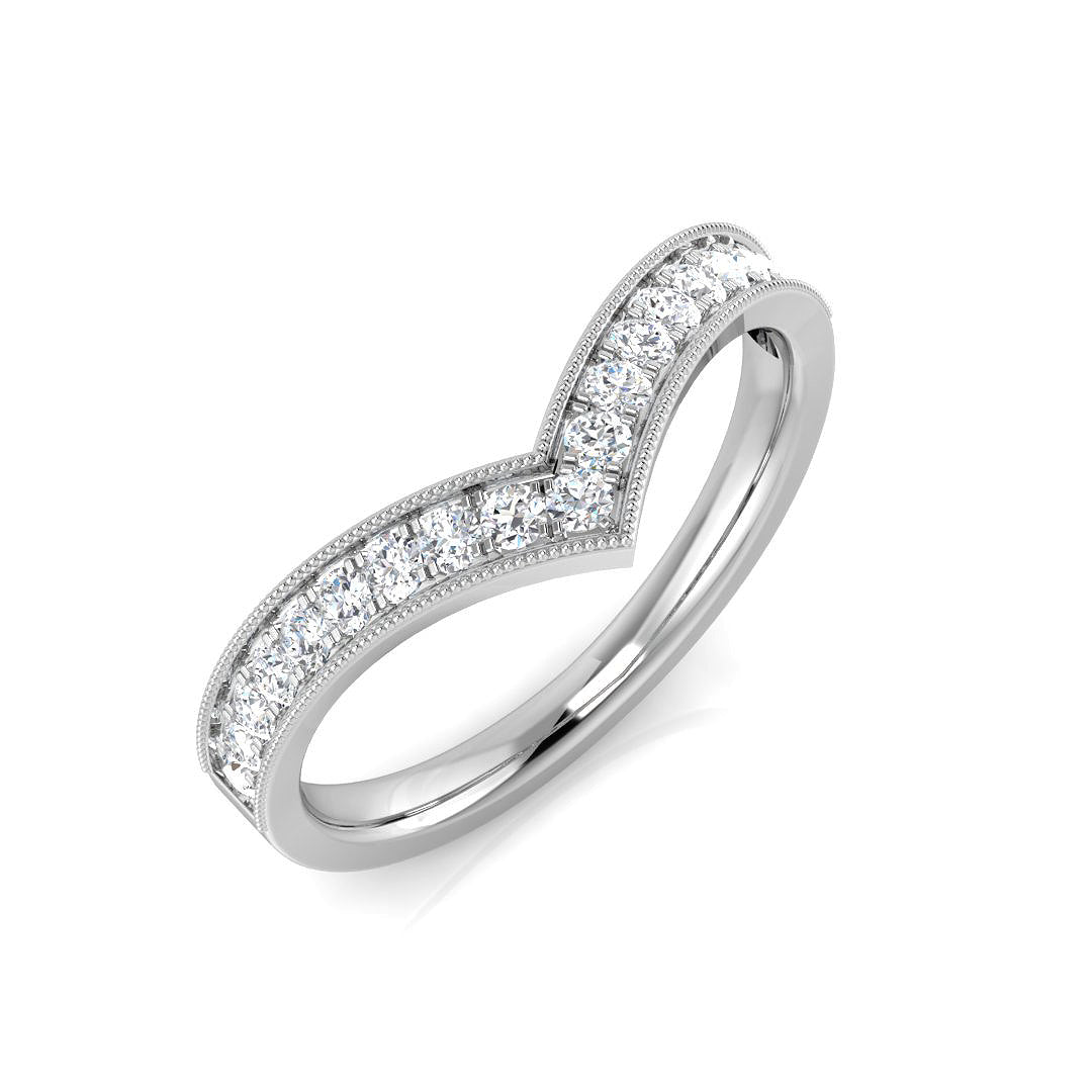 Wishbone Diamond Ring 0.14ct–0.5ct – SL7291 – 18k White Gold