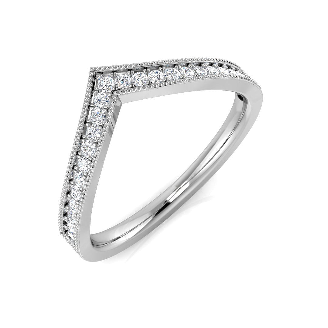Wishbone Diamond Ring 0.14ct–0.5ct – SL7291 – 18k White Gold