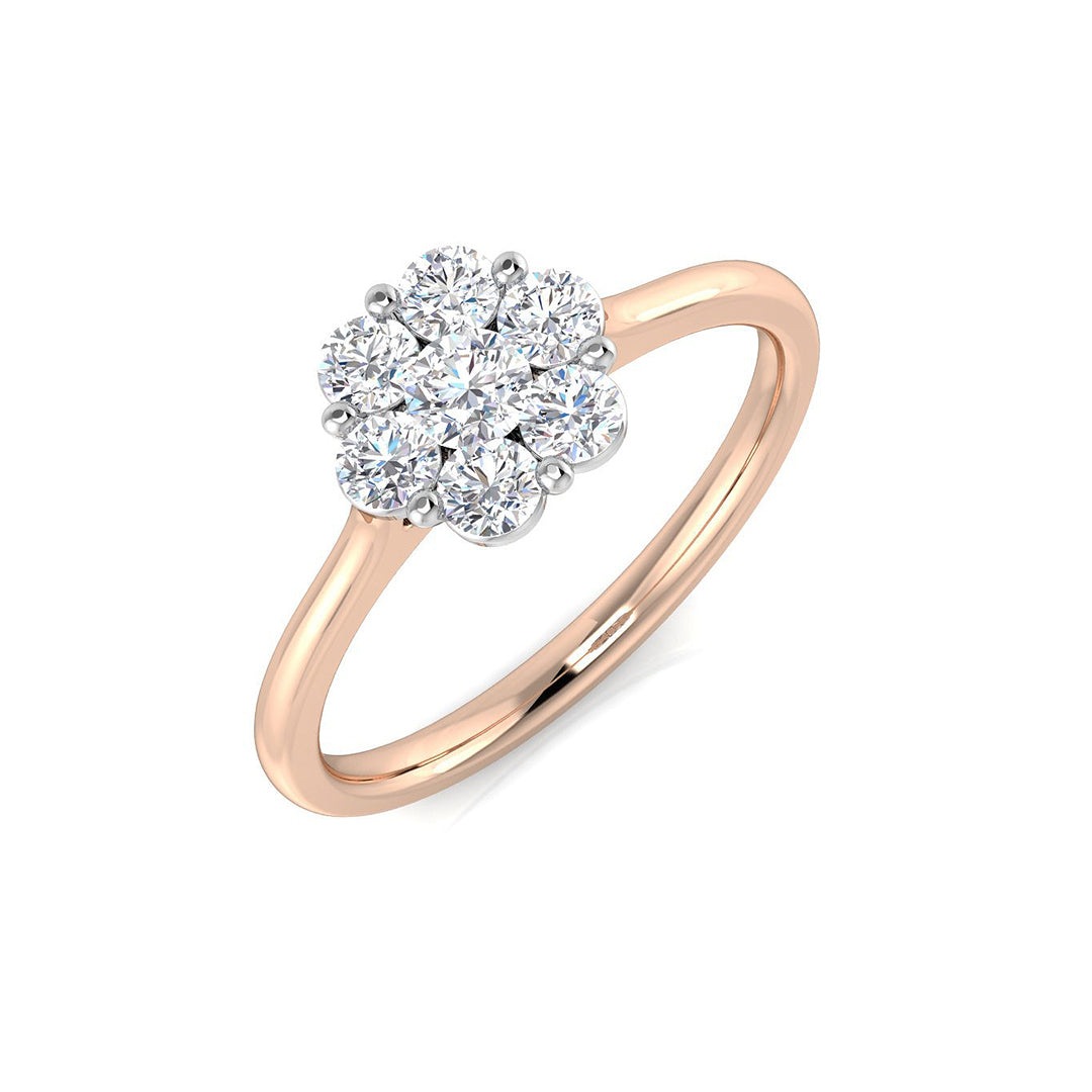 Multi Stone Diamond Ring 0.5ct – SL8476 – 18k Rose Gold